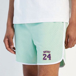 Canvas Sport <b>Shorts</b> <b>Men's</b> Light <b>Green</b> Front Logo Eco-Friendly Breathable Elastic Waist Mid Rise <b>Shorts</b> - Product Image 1