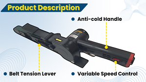 Meilleure ponceuse à bande composite 1/4 pouces 430mm pour le métal - Product Image 3