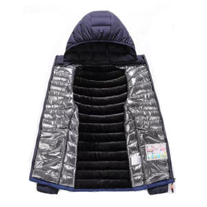 Veste matelassée en duvet imperméable sur mesure OEM pour hommes, taille oversize, ultra légère, vêtements d'hiver pour hommes - Product Image 2