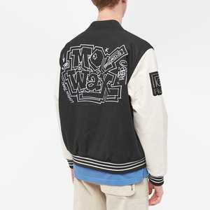 Custom High Quality Men's Varsity <b>Jacket</b> Unisex Vintage Letterman <b>Baseball</b> <b>Bomber</b> <b>Jackets</b> Wool Leather Sleeves Streetwear - Product Image 5