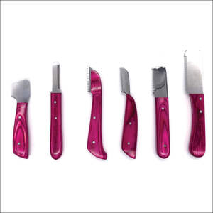 Nuevo Set de Cuchillos para Peluquería Canina Azul para Eliminar el Pelo Muerto y el Subpelo con Garantía de por Vida - Product Image 1