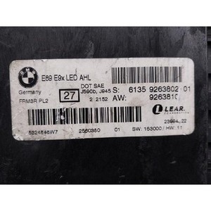 ECU และโมดูลคอมพิวเตอร์มือสองสำหรับรถยนต์ซีรีส์ 3 รุ่น 9263802 - Product Image 5