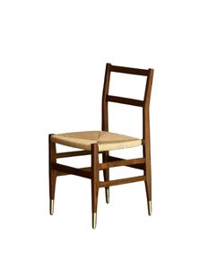 Silla de Salón Hecha de Madera de Teca y una Combinación de Cuerdas Resistentes Diseñada en un Estilo Moderno Minimalista - Product Image 4