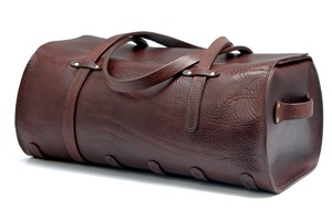 Sac de sport en cuir imperméable pour homme, sac de sport en cuir véritable sur mesure, grande capacité, avec logo personnalisé - Product Image 3