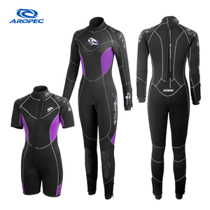 Combinaison de plongée semi-sèche professionnelle 2 pièces pour femme - Épaisseur 5/5mm ou 7/5mm avec veste intégrée, équipement de plongée de qualité supérieure, fabrication OEM/ODM - Product Image 1