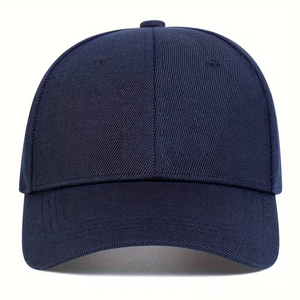 Casquette de baseball élégante bleu marine, protection solaire, visière incurvée, tendance, sport et décontractée, unisexe, pour adulte - Product Image 1