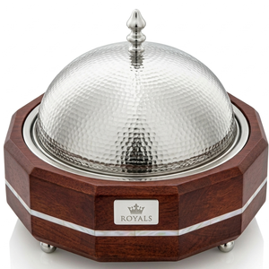 Prestige Geometric Wooden <b>Insulated</b> Casserole Dish Enamel Coated Heat-Retention Technology Durable Mother Pearl Accent Mirror - Product Image 1