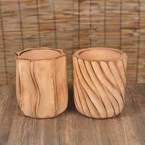 Handmade Mango Wood Pencil <b>Holder</b>: Rustic Desk Organizer - Product Image 2