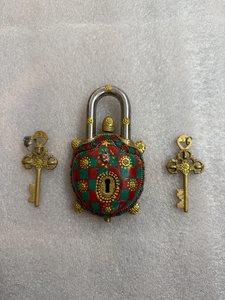 Antique Brass Turtle Shape Decorative Padlock <b>with</b> Vintage Key Ornamental Metal <b>Lock</b> for <b>Jewelry</b> <b>Box</b> Cabinet Door Home Decor Gif - Product Image 1
