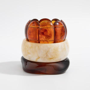 Boîte à bijoux en résine en forme de fleur, écologique, empilable, design rond, thème ange, pièce décorative artistique - Product Image 6