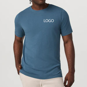 Camiseta de Hombre de Alta Calidad con Costuras y Material de Primera Calidad, Diseño de Cuello Redondo en Color Sólido, con Logotipo Personalizado, Mangas Cortas 2026 - Product Image 1