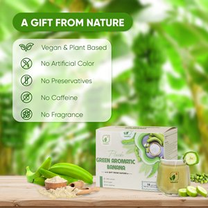 Poudre de banane de marque NMPT, origine Vietnam, 90% de banane verte aromatique, 10% de haricots mungo, amidon résistant séché à froid, pour la santé et la culture - Product Image 6