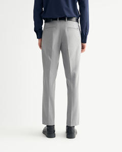 Pantalones Formales de Poliéster y Spandex para Hombre, Corte Slim, Ligeros, Lavado Blanqueado, Color Sólido, Tejido Ecológico, Anti-Pilling, Transpirables - Product Image 2