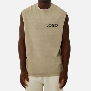 Camiseta sin Mangas Personalizada con Logotipo para Hombre, Camiseta Deportiva Informal y Suave, Ropa Moderna de Verano - Product Image 1