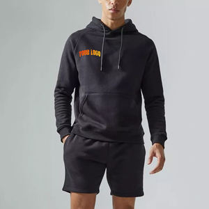 Ensemble T-shirt et short pour homme en tissu mesh 100% coton léger, coupe slim, bleu ciel uni, 2 pièces - Product Image 4