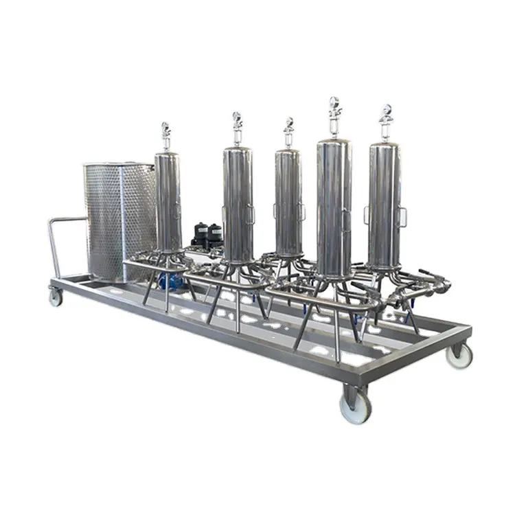 100% qualità garantita di filtrazione di liquidi di ottima qualità con filtro a flusso incrociato di ottima qualità vino e birra