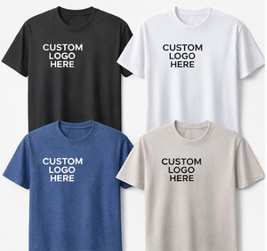 T-shirt sportif tricoté personnalisé à col rond, 100 % coton doux, pour homme, marque privée, coupe oversize, 240 g - Product Image 6