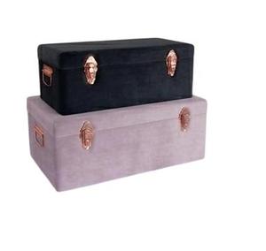 Vintage Green Metal <b>Storage</b> Trunk Box Decorative Tin <b>Chest</b> with Lock Latch and Side Handles for Home <b>Storage</b> & Gift Packaging - Product Image 6