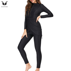 Traje de baño islámico de manga larga, cómodo, de secado rápido, elástico y de cobertura completa, ideal para estilos de vida activos. - Product Image 5