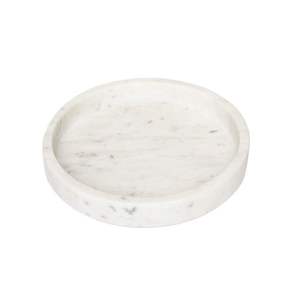 Plateau carré en marbre blanc élégant, plateau décoratif en marbre pour la salle à manger, plateau de décoration de luxe pour la maison, plat en marbre de qualité supérieure - Product Image 2