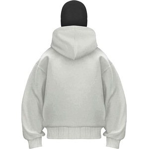 Custom Men <b>Full</b> <b>Zip</b> Hoodie Heavyweight Cotton 100% Premium Quality Oversized Streetwear <b>Sweatshirt</b> New Trendy Style For Unisex - Product Image 3