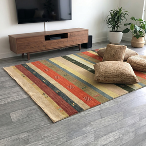 Classic Artisan Multicolor Hand Knotted Wool Area <b>Rug</b> with Floral Pattern Decorative Carpet for Living Room - Product Image 3