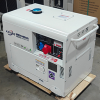 Générateur diesel silencieux KATHER 10KW 10KVA 8KVA 5KVA 50/60Hz 5KW à démarrage électrique, portable, pour soudage et alimentation de secours domestique