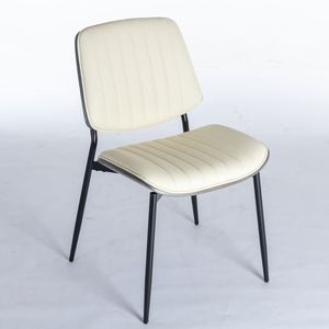 Set di 2 Sedie da Pranzo in Ecopelle Stile Mid-Century Moderno Retrò con Schienale in Legno Curvato Noce - Product Image 4