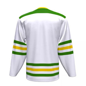 Meilleur fabricant de maillots de hockey sur glace au design unique, sur mesure, logo personnalisé, service OEM, 100% polyester, séchage rapide, respirant - Product Image 6