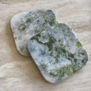 Sous-verres hexagonaux en marbre naturel au design moderne, écologiques, durables, lavables, accessoires pour boissons en pierre, Inde - Product Image 3