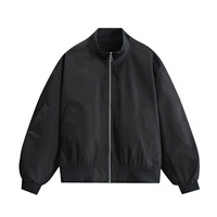 Blouson aviateur décontracté pour homme à col montant, 100 % polyester, coupe ample, style bomber, vêtement d'extérieur pour l'automne – Prix usine Chine-Bangladesh