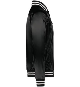Blouson Bomber Hiver Personnalisé en Satin pour Homme et Femme, Col Montant, Fermeture Éclair, Logo Avant, Coupe-Vent, Imperméable, Respirant, Vente en Gros - Product Image 5