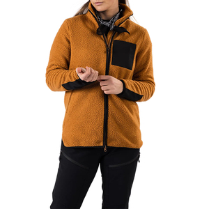 Veste de printemps personnalisée pour femme, design tendance, en polaire Sherpa, chauffante, coupe-vent, pour le ski, la randonnée en montagne et les activités de plein air - Product Image 1