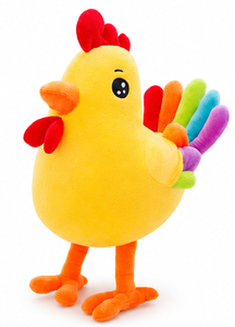 Juguete de Peluche de Gallina Adorable, Animal de Peluche de Tela Velboa, Juguete Suave de Aves de Granja, Muñeca de Gallina Kawaii Segura para Bebés, Regalo para Niños, Guardería - Product Image 1