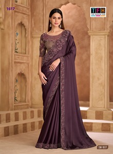Sari de Seda Suave para un Look de Boda de Ensueño, Sari de Seda Banarasi de Diseño Moderno para Bodas Indias y Fiestas, con Blusa para Mujer - Product Image 4