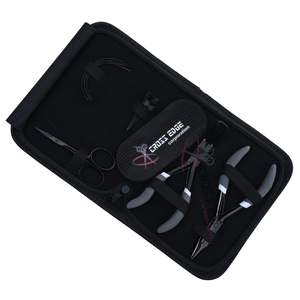 Kit Completo de Herramientas para Extensiones de Cabello con Micro Anillos Negros, con Pinzas de Acero Inoxidable de 5 Pulgadas para Crimpar y Remover Anillos, para Uso de Estilistas - Product Image 1