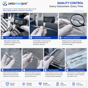มีดอัลมาลกัมสแตนเลสสตีลสำหรับงานทันตกรรม รุ่น Dental 2S, 7, 14L, 29  สำหรับแกะสลัก ขึ้นรูป และปรับรูปทรง  OEM Zetomed Pro - Product Image 5
