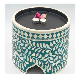 Soporte de Chocolate gris hecho a mano de excelente calidad, herramientas de pastel con incrustaciones de hueso Floral, bandeja de alta visibilidad, decoración de fiesta, postre - Product Image 5