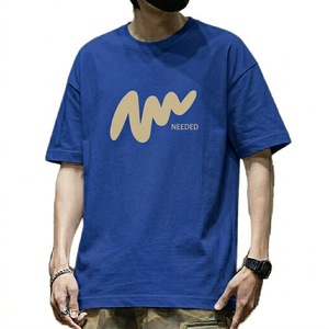 T-shirt d'été décontracté pour homme à manches courtes, col brodé, coupe ample et respirante - Product Image 1