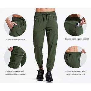 Pantalon streetwear minimaliste pour homme – Pantalon cargo décontracté en tissu extensible à taille élastique - Product Image 3