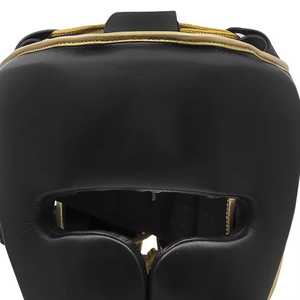 Protège-tête de boxe professionnel avec logo personnalisé, pour entraînement intensif, en cuir véritable ou synthétique. - Product Image 4