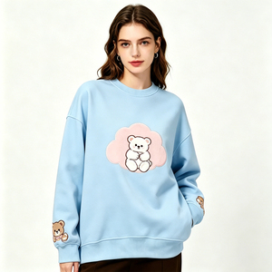 AL-TAUL IMPEX 2026 Sweat-shirts longs pour femmes avec logo appliqué personnalisé, mode automne, streetwear, tissu en molleton, doublure écologique - Product Image 4