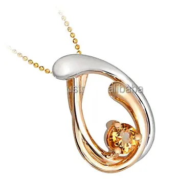 Grosir perhiasan kustom 18K liontin emas kalung emas batu permata perhiasan OEM ODM Vietnam harga produsen