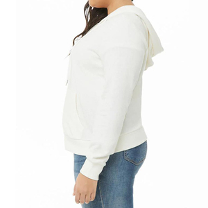 Wholesale Custom New Style Zipper Women Zipper <b>Hoodies</b> OEM Women Sports Cropped Cotton <b>Hoodie</b> with Drawstring Zip Pullover - Product Image 6