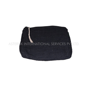 Monedero de cáñamo para mujer, billetera de cáñamo, de fibra salvaje del Himalaya, monedero bordado personalizado, venta al por mayor disponible - Product Image 4