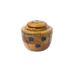 Handcrafted Lichtenberg Figure Wooden Cremation Urns For Human Ashes Adult Fractal Burning Design Inlay Mango Wood Urn <b>Box</b> - Product Image 2