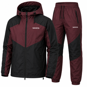 Custom Windbreaker Set High Quality <b>Wind</b> <b>Breaker</b> Set Two Piece Track Suit Lightweight Windbreaker Tracksuit Set casual wear - Product Image 4