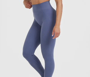 Nouveaux Leggings de Yoga Premium Solides Écologiques Taille Haute Effet Push-Up Scrunch Butt Personnalisables Séchage Rapide Longueur Intégrale Grandes Tailles - Product Image 4