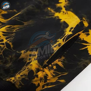 เสื้อฮู้ดดี้ผ้าฟลีซย้อมสีแบบกำหนดเองจากผู้ผลิต แห้งเร็ว ระบายอากาศได้ดี ผสมผ้าฝ้าย คอลเลคชั่นฤดูหนาวสำหรับผู้ชาย - Product Image 4