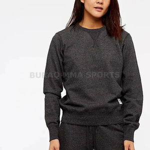 เสื้อสเวตเชิ้ตผ้าถักพิมพ์ลายสำหรับผู้หญิง ทรงหลวม คอกลม แขนยาว เสื้อลำลองมีกระเป๋า - Product Image 2